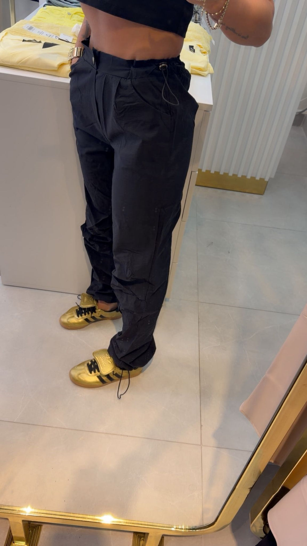 Gold Metalik Sneaker